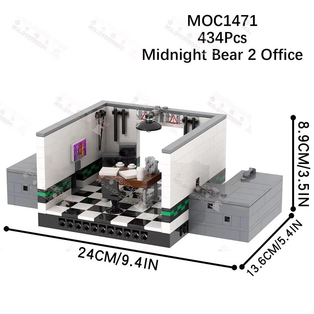 

Творчество MOC Игра Midnight Bear Строительные блоки DIY Horror Action Фигурки Сцены Архитектура Модели Сборка Игрушки Для Детей