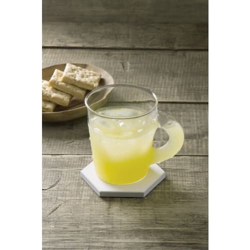 Anesti Karari Diatomaceous Earth Coaster Hexagon White HO1816