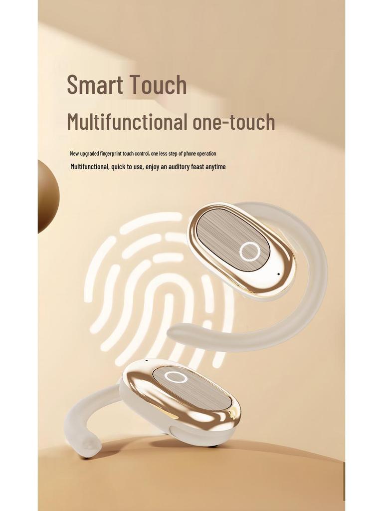 2025 J28 Bone Conduction Bluetooth Headphones: In-Earless, Long Battery Life, Mobile Phone Charging, Ideal for Travel and Cycling.