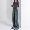 2025 Trendy Slimming High Waist Wide Leg Jeans for Women - Petite Fit, Straight Cut, Loose Pants