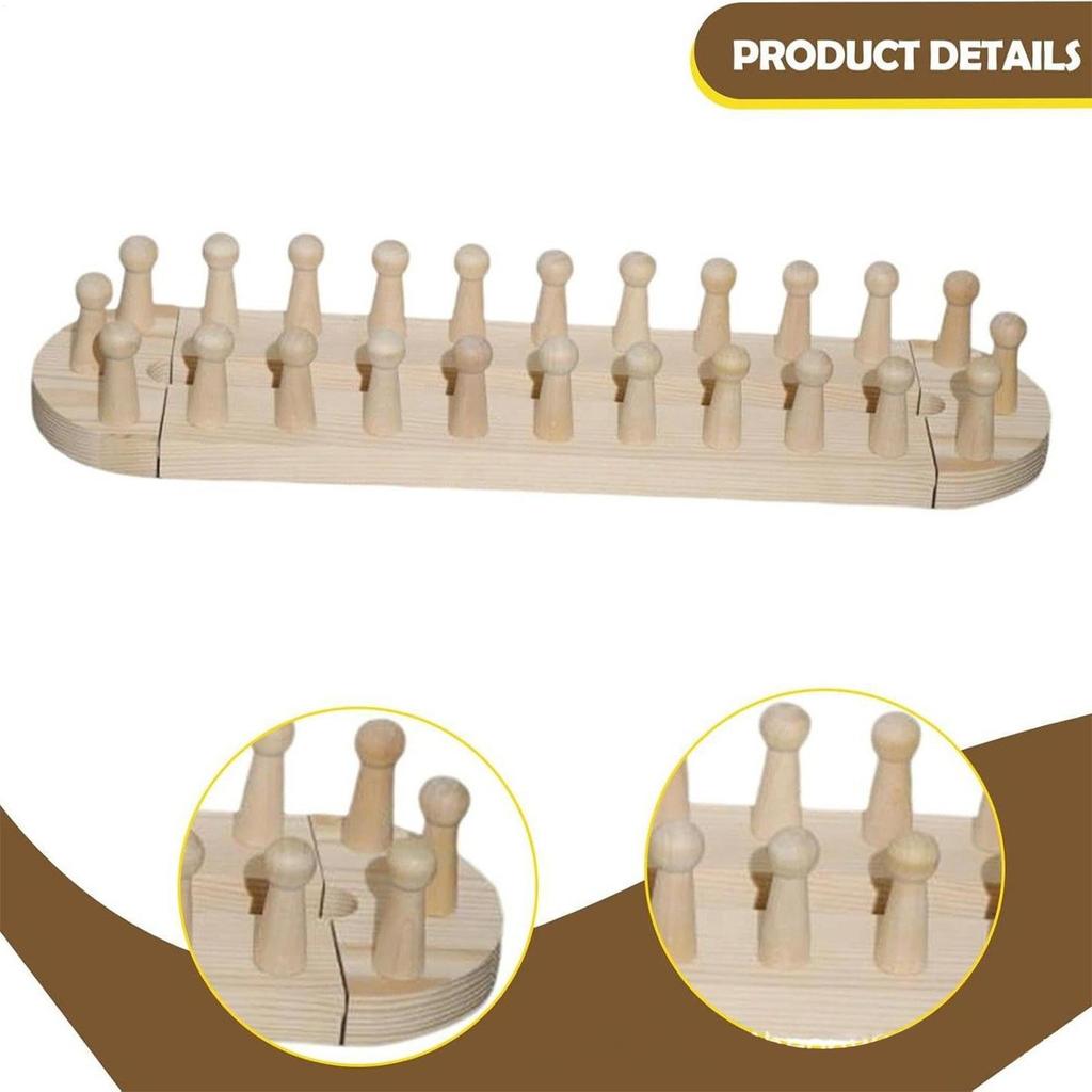 Blanket Loom Adjustable Wood Complete Portable No Needles Craft DIY Set Hand Knitting Loom Yarn Chunky Blanket Loom Frame