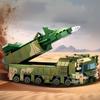 368 szt. Seria Militarna DF-17 Balistyczny Pojazd Startowy Klocki do Zbudowania Zabawki dla Dzieci Bez Pudełka
