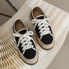 Fashion Round Toe Sequines Cloth Flats Women Straw Espadrilles Shoes Ladies Lace Up Platform Fisherman Shoes Woman Moccasins Big Size 43