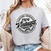 Vintage 1976 Unisex Tee Funny 49th Birthday Gift Nostalgia Style Printed Tshirt Tops High Quality Cotton Crewneck Shortsleev