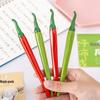 Creative Cartoon Chili Pepper Pen - Cute Fruit & Vegetable Design, Fun Novelty Stationery, Small Plastic Pen