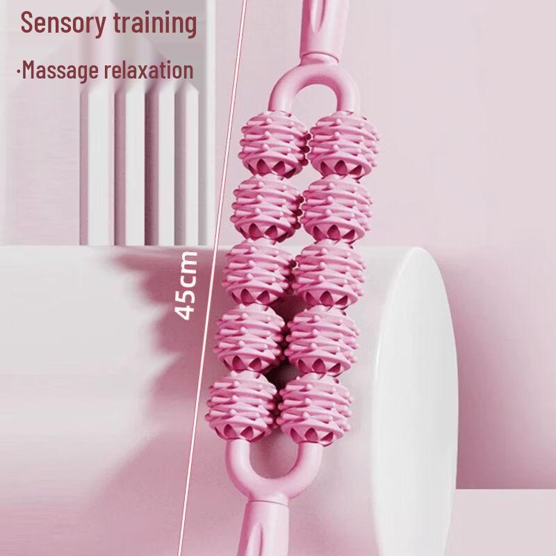 Flexible Three-Row Muscle Massage Roller Stick