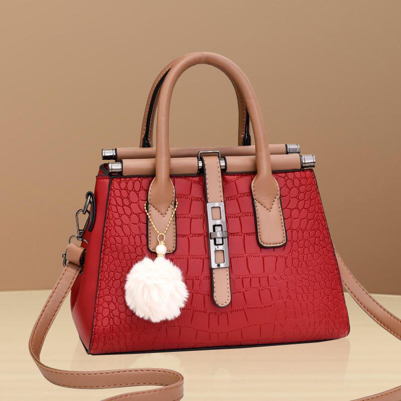New Women's Handheld Bags Shoulder Bags European American Retro Crocodile Pattern Fashion Trend Leisure Versatile Crossbody Bags