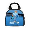 Learn, Travel Handbag Insulated Lunch Bag Reusable Haaland Lunch Box Football Star Student Bento Food Container Bags