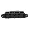 4 Post Power Distribution Block Bus Bar with Cover M8 Terminal Studs 250 Amp Rating for Marine Automotive RV Black