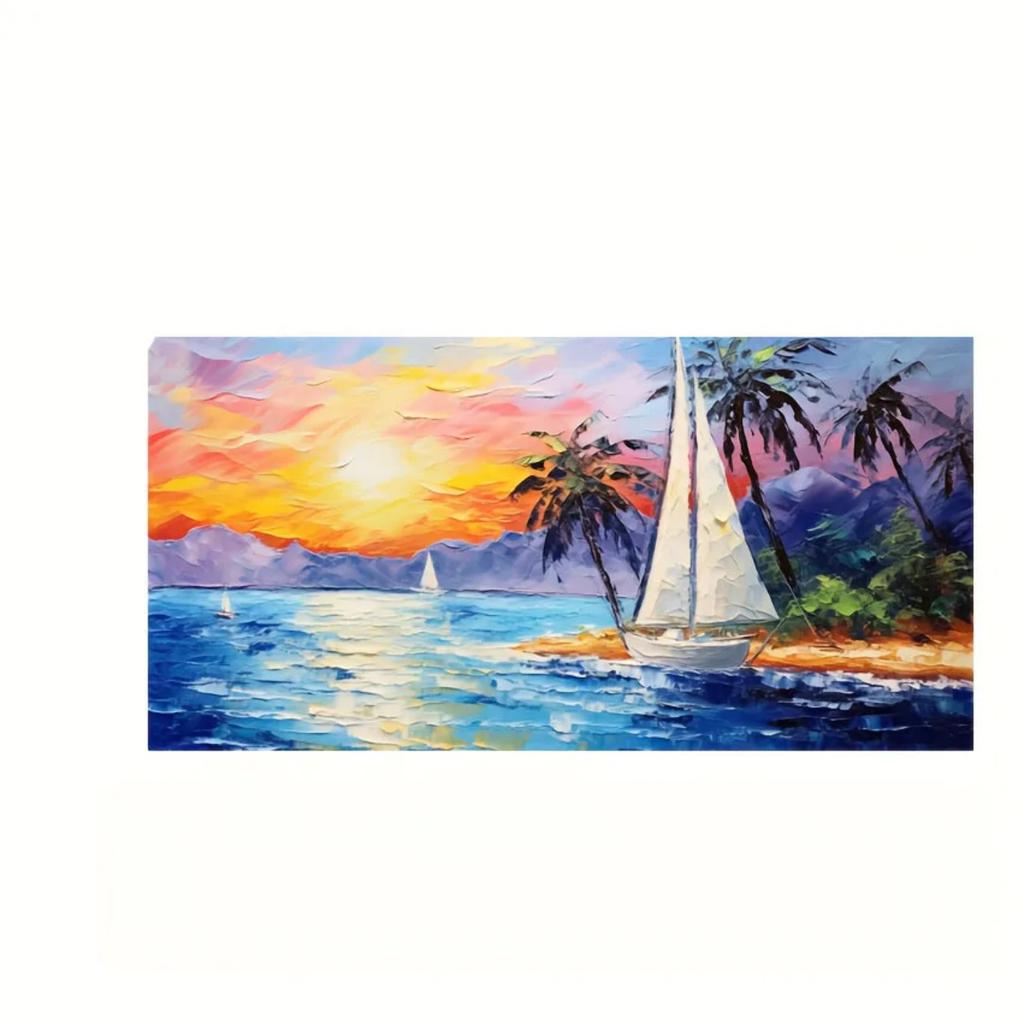 Beach Sunset Wall Art Posters Large Landscape Canvas Painting Print Nordic Wall Decoration Picture For Home Decor