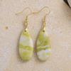 Luxury High Quality Natural Emperor Stone Water Drop Earrings Earrings European and American Popular Retro Jewelry