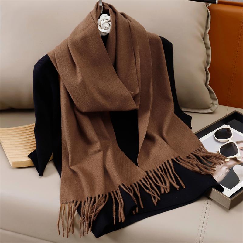 Winter Solid Scarf Women Cashmere Soft Warm Scarves Hijab Female Long Headband Shawl Wrap Bandana Foulard Echarpe Poncho Stoles
