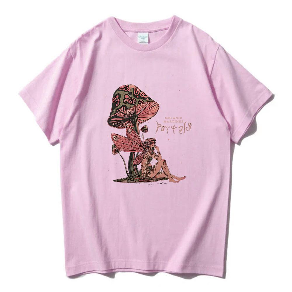 Melanie Martinez Portals Tour Tshirt 100% Cotton Tees Famous Singer Cartoon Graphic Printing T Shirts Short Sleeve Girls T-shirt