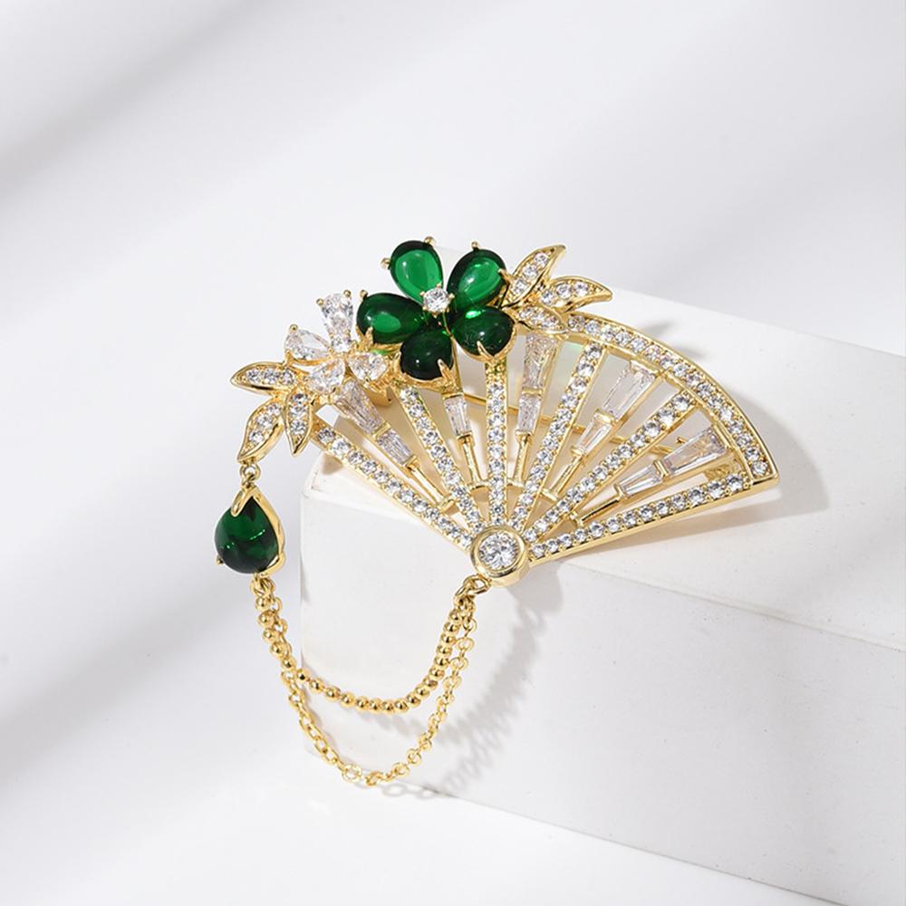 Senior Brooches Flower Leaf Brooch Pins for Women Suit Pendant  Fashion Brooches Jewelry