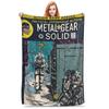 Metal Gear Solid Enter Shadow Moses Comic MGS1 Games Blanket Portable Throw Blanket for Bedroom Office Throws Bedspread Quilt