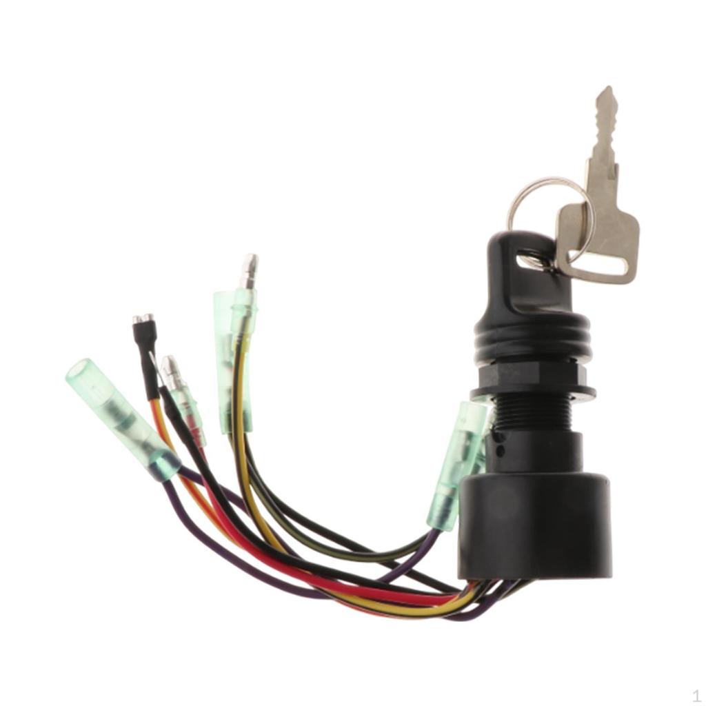 Boat Ignition Key Switch Assembly Accessories Easy To Install Lock on/Off for