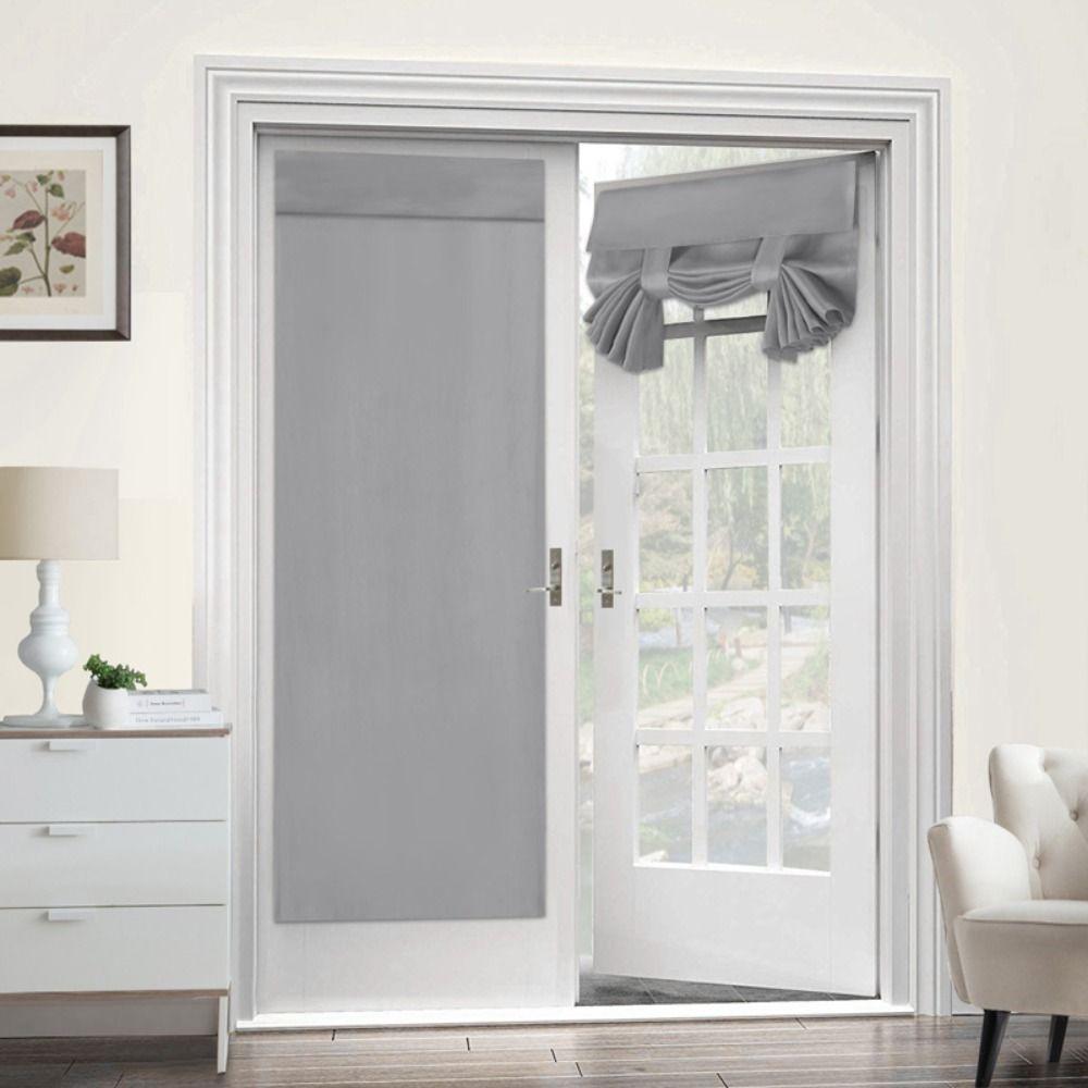 Punch-free Door Sunshade Adhesive Door Adhesive Curtains Blackout Door Curtains Living Room