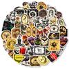 50PCS European Retro Gothic Apothecary Stickers, Creative Graffiti Decals for Laptop, Skateboard & Decoration