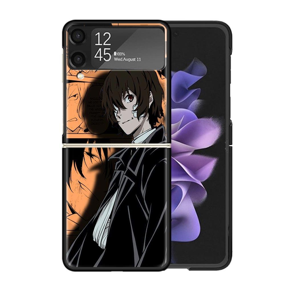 Bungo Stray Dogs Manga Clear Phone Case For Samsung Z Flip 7 6 5 4 3 Galaxy ZFlip7 ZFlip6 ZFlip5 ZFlip4 ZFlip3 5G Print Cover Z