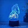 Cycling Series 3D Night Light: Touch & Remote-Controlled, Seven-Color LED Bedside Lamp.