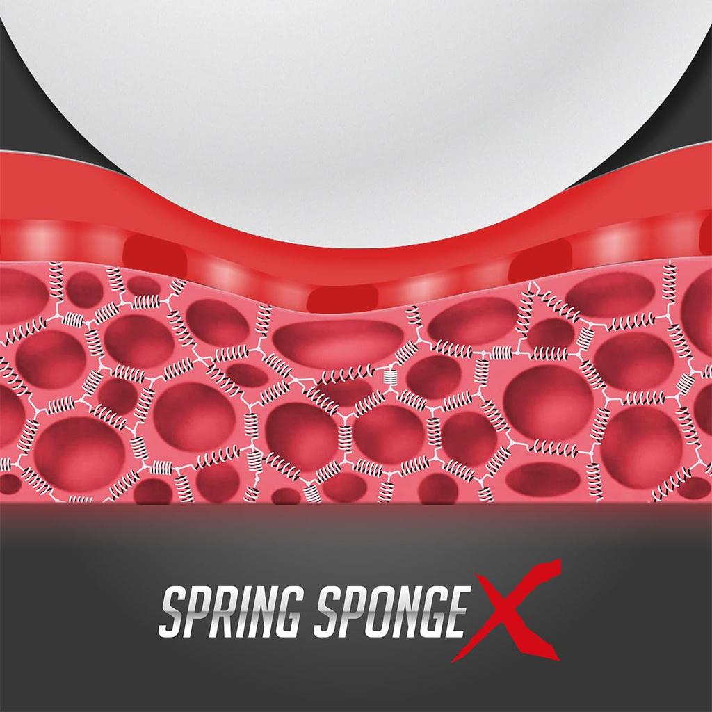 Butterfly Table Tennis Zaia Inverted Ball 06140 Rubber, 03, High-Tension Rubber, Spin, Control, Red, 2.7mm,