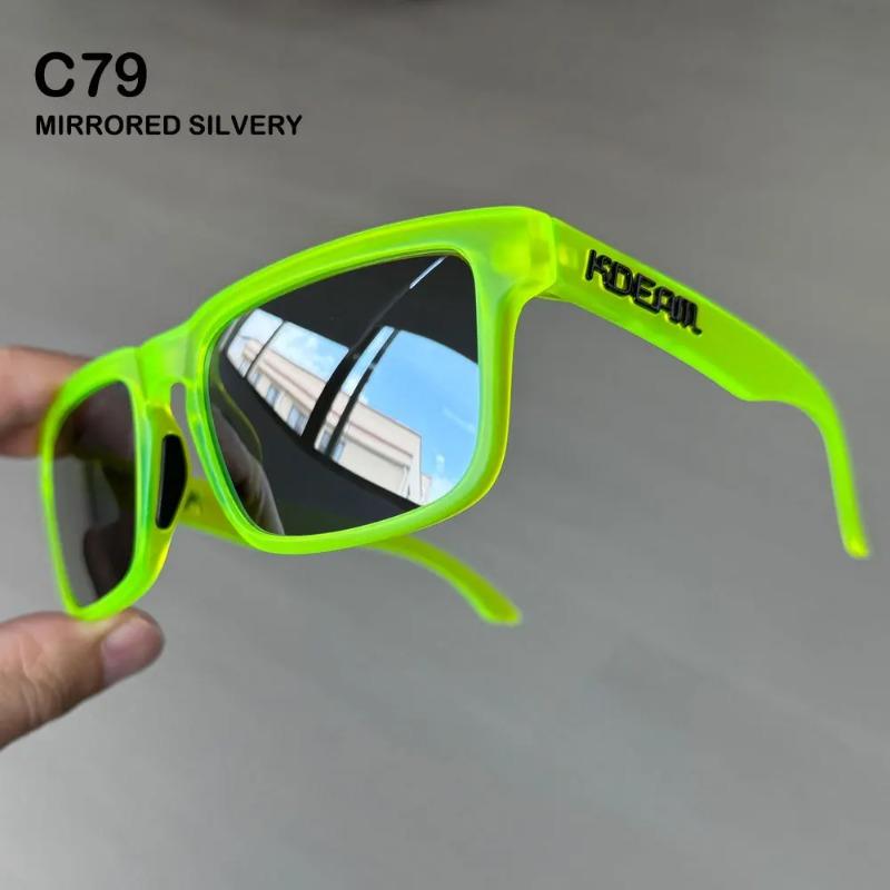 Nuovi Occhiali da Sole Polarizzati KDEAM da Uomo Quadrati per Esterno Occhiali da Sole da Donna Occhiali da Pesca Lente con Rivestimento Riflettente UV400 Ultimo Stile