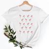 Tee Shirt T Fish Watercolor Printing Women Casual Fashion Tshirt Top Female Lady Clothes Short Sleeve Graphic T-shirts