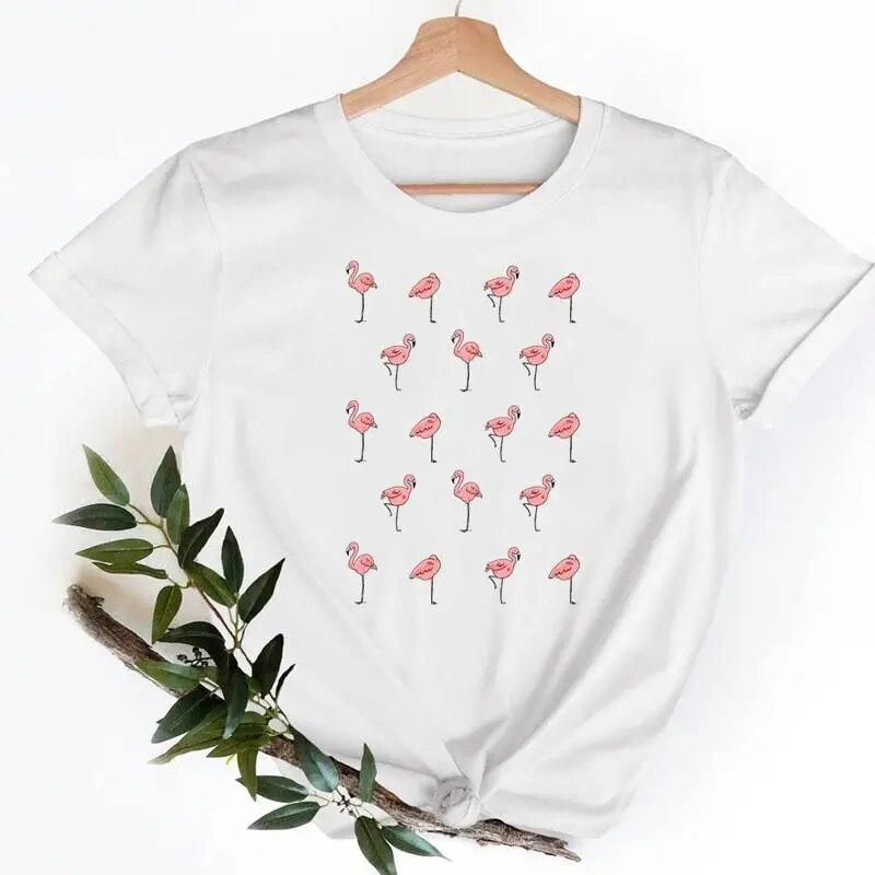 Tee Shirt T Fish Watercolor Printing Women Casual Fashion Tshirt Top Female Lady Clothes Short Sleeve Graphic T-shirts