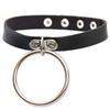 Schwarzer Leder Goth Choker Punk Harajuku Halsband Gothic Halskette Grunge Choker Cosplay Party Festival Schmuck