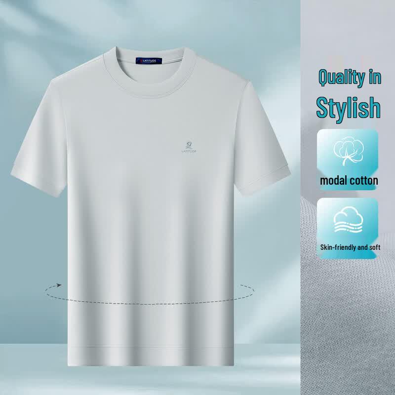 MONTAGUT Men's Lightweight Breathable Modal Blend T-Shirt