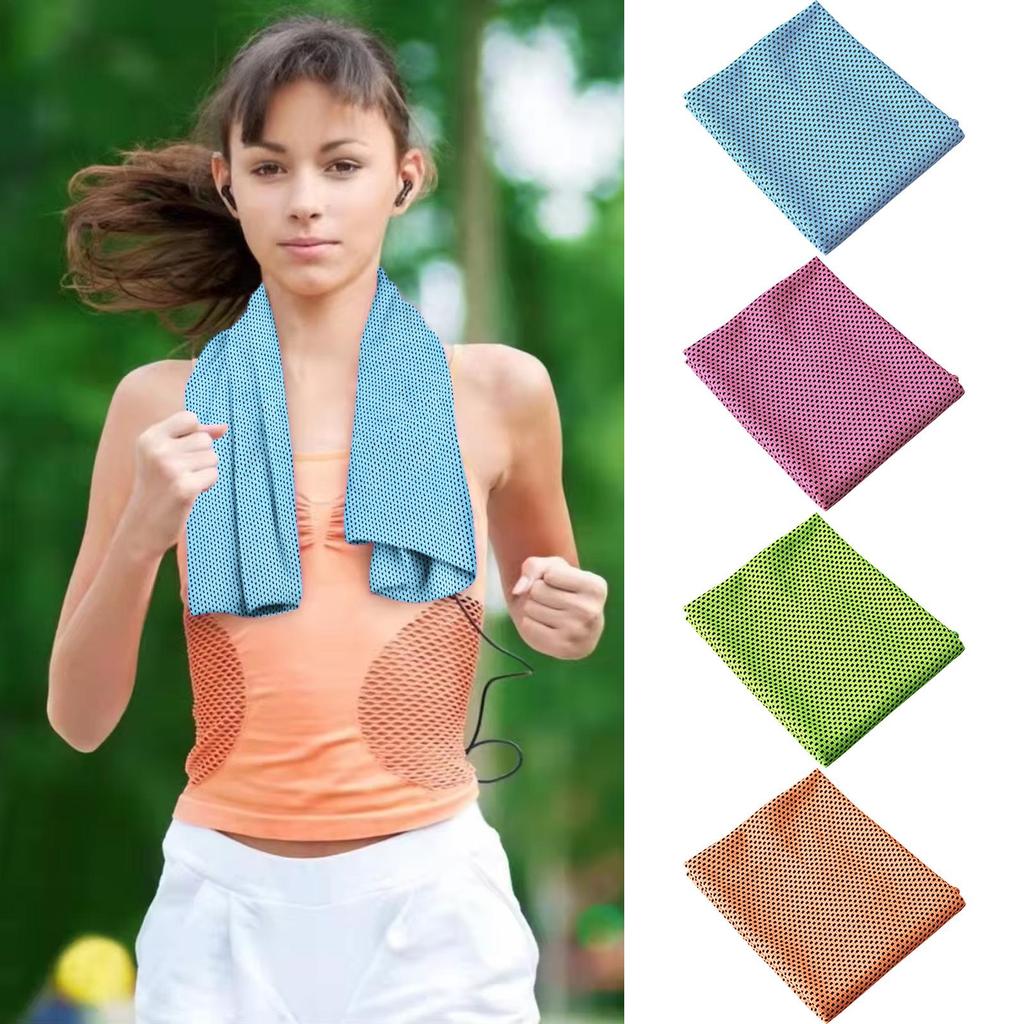 Cooling Towel Chilly Towel Stay Cool Breathable Sweat Absorbing Sports Rag For Gym Yoga Camping Running Fitness Hiking