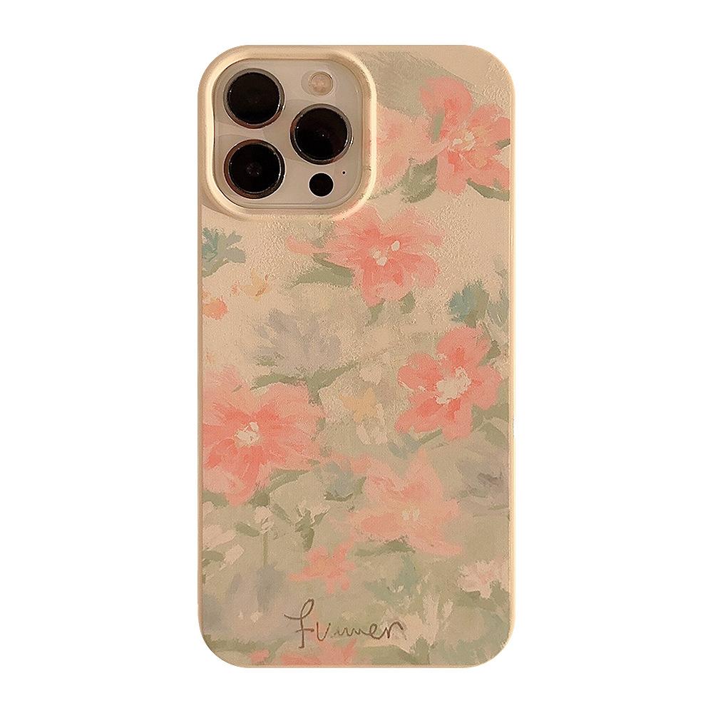 Garden Iphone15 Mobile Phone Case 14 Literary 16pro Silicone Max Suitable for 1112 Gentle