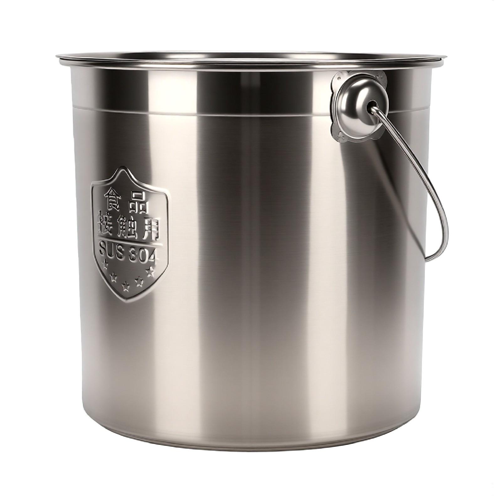 Stainless Steel Portable Bucket with Hanging