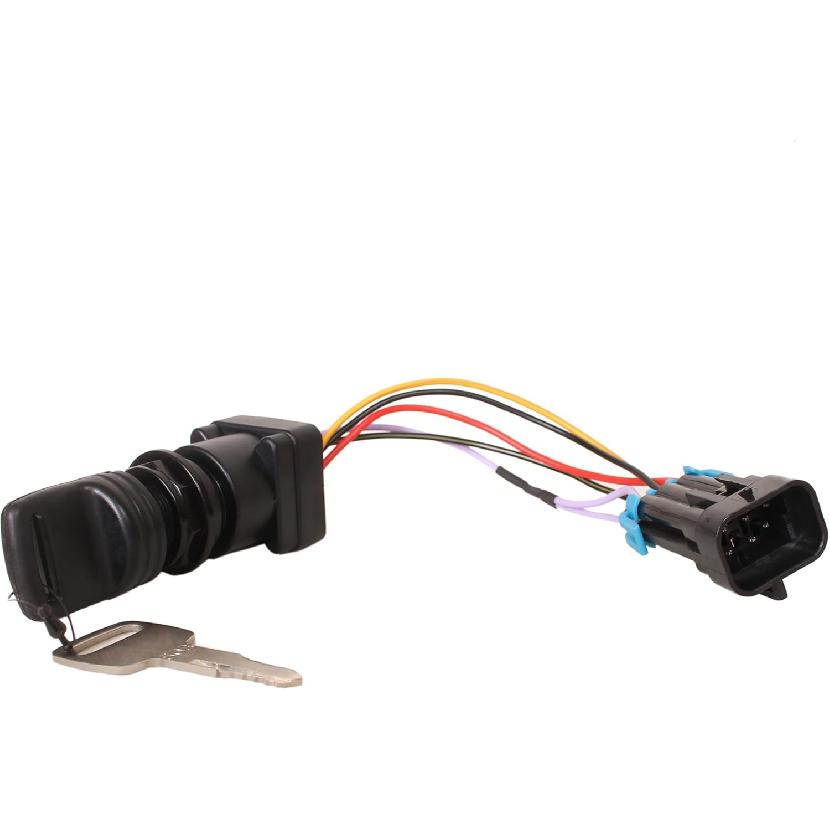 Boat Engine 87-897716K01 897716 8M0059686 3-Position Ignition Key Switch W/Harness for Mercury Marine Quicksilver Outboard Motor