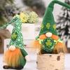 St Patricks Day Gnome Table Ornament Faceless Doll Home Decoration