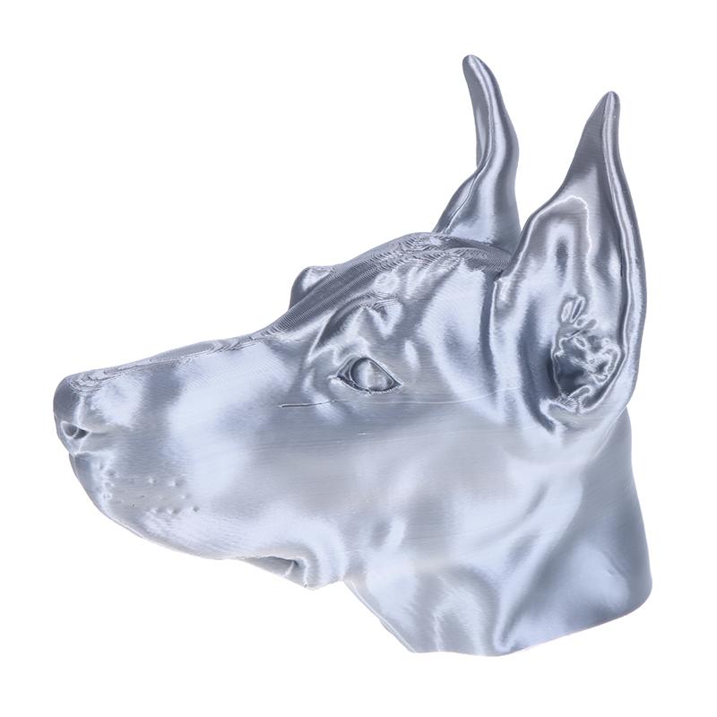 

Крышка-колпак в форме собаки для сцепного устройства прицепа 3D-печать Чехол на шар фаркопа Декор фаркопа Предотвращение ржавления приемной трубы серебряный