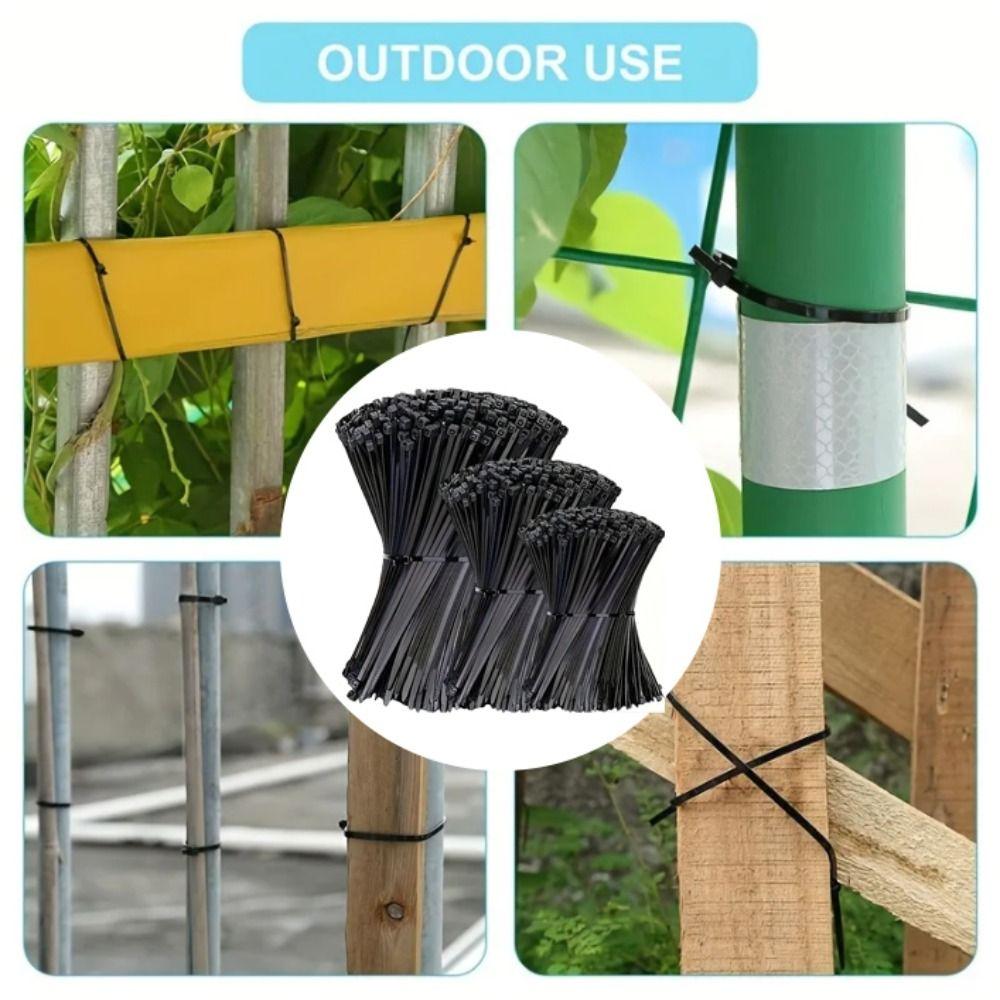 UV Resistant Nylon Cable Ties Detachable Zip Ties Cable Tie Heavy Duty Cable Ties  Home Use