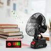 12W Wireless Portable Fan Household Rechargeable High-power Fan Outdoor Camping Small Lithium Battery Electric Fan