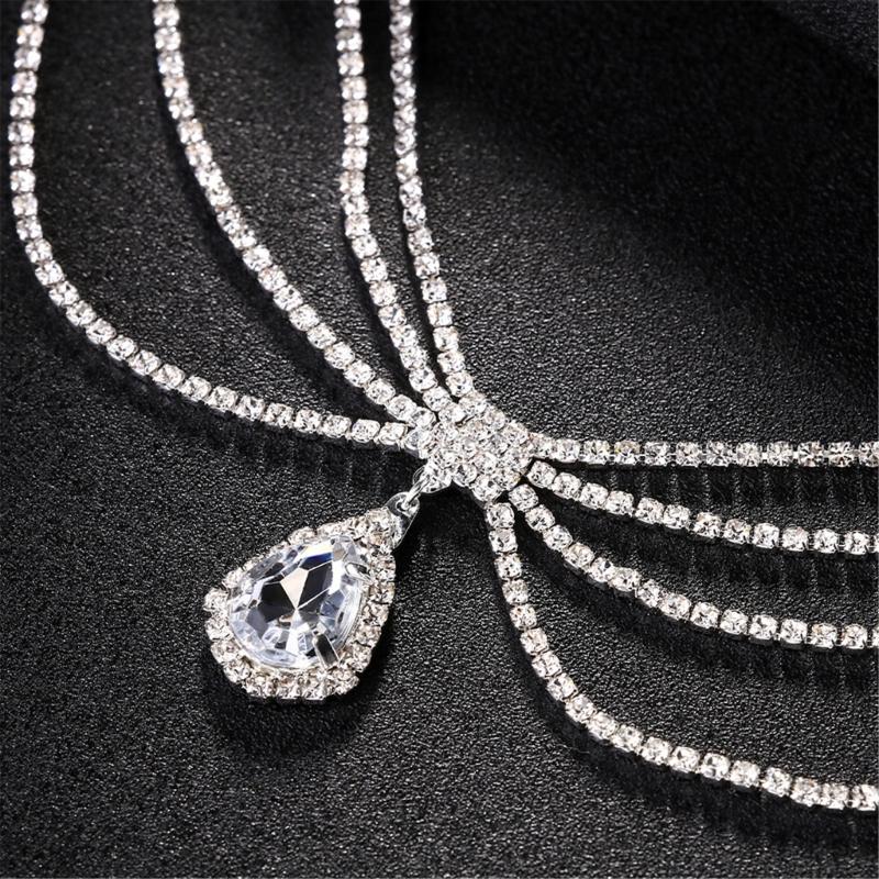 Chain Belt For Women Waist Chain Belt Water Drop Chain Belly Chain For Dress Western Rhinestones Belt Waist Chain