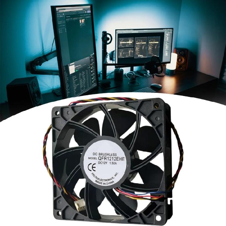 12038 120mmx38mm 12V 1.5A Cooling Fan for Outdoor Electronic Equipment Cabinet Cooling Ventilation Exhaust Projects
