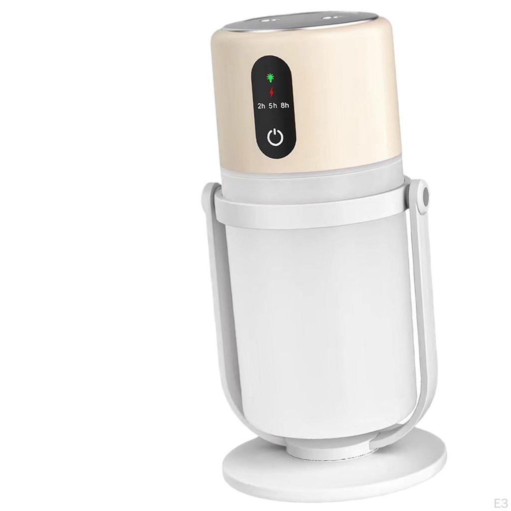 Cold Mist Humidifier Timer Function Mini Air 360° Rotating Stand for Hotel Bedroom Study