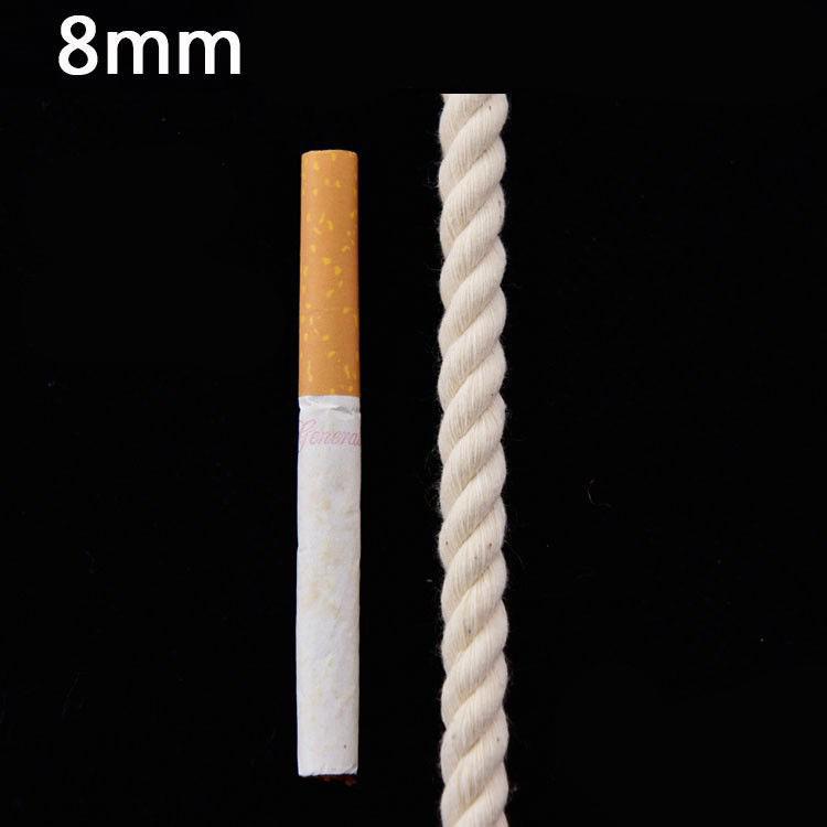 Cotton Fine Wrapped Thread Tapestry Woven Absorbent Rope Three Ply Cotton Rope Artificial Coarse Cotton Rope Binding 1mm 2mm 3mm 4mm 5mm 6mm