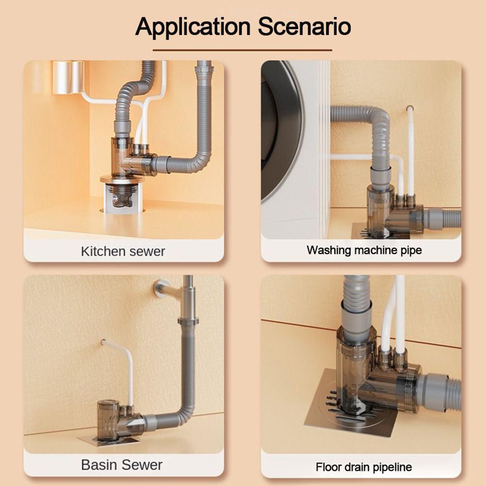 50/75mm Kitchen Sink Drain Connector Kit, Universal Drainage Pipe Installation Set For Home & Kitchen Use, Easy Plumbing