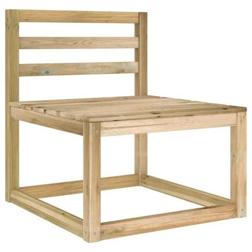 Garden 3-Seater Sofa, Green-Impregnated Pine Wood