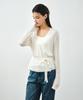 MONGDOL [Set] Sheer Linen Wrap Knit & Sleeveless White Mdkt124White