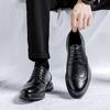 Classic Men's Genuine Leather Shoes Spliced with Business Shoes Versatile Casual Shoes Banquet Dress Shoes Luxury Wedding Shoes