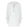 Silk Blend Tunic Top White