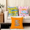 Cute Coastal Charm Sardine Cushion Cover Plush Fabric Soft DoubleSided Printed Sofa Warm Winter Home Child Gift Pillow Case