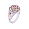 Women Ring Handmade Wizard Knot Finger Ring with Cubic Zirconia Spiritual Guidance Ring Statement Jewelry Gift