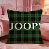 JJoopS Brand Classic Logo Cushion Cover Premium Comfort Reversible Pillow Cove Two In One Design For Any Room  Car Interior